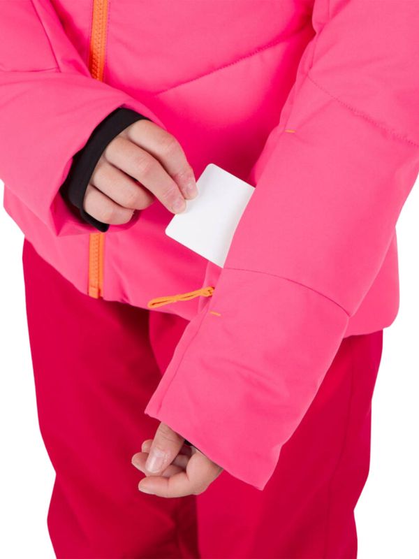 Kurtka narciarska Rossignol dziecięca Girl Staci JKT różowa