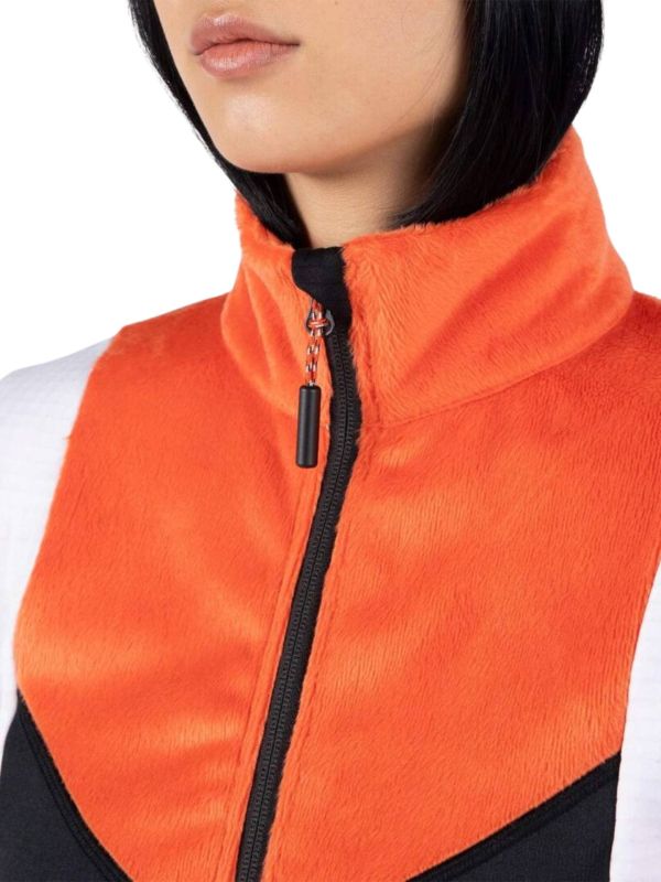 Bluza Rossignol damska W Diretta Fleece FZ pomarańczowa