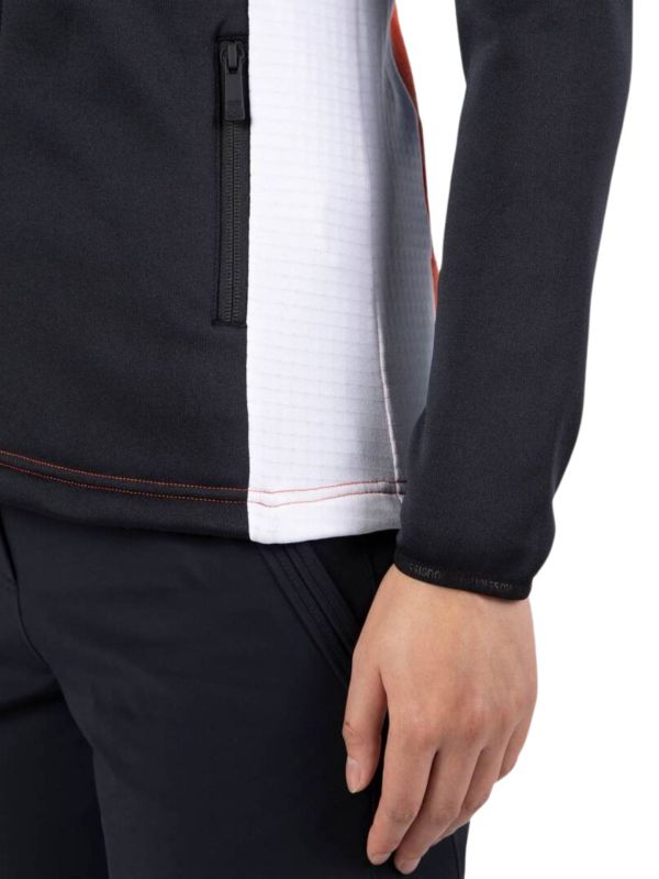 Bluza Rossignol damska W Diretta Fleece FZ pomarańczowa