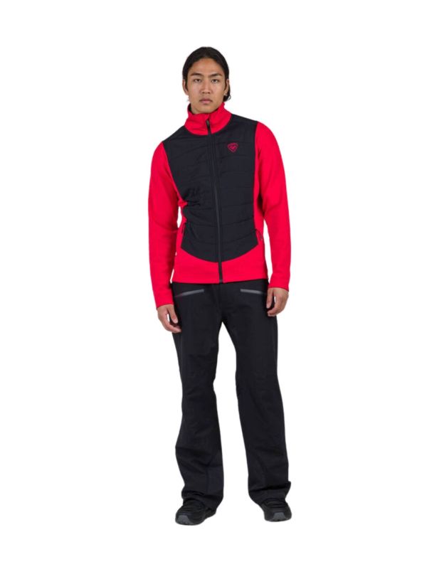 Bluza Rossignol męska Classique Hybrid Clim FZ czerwona