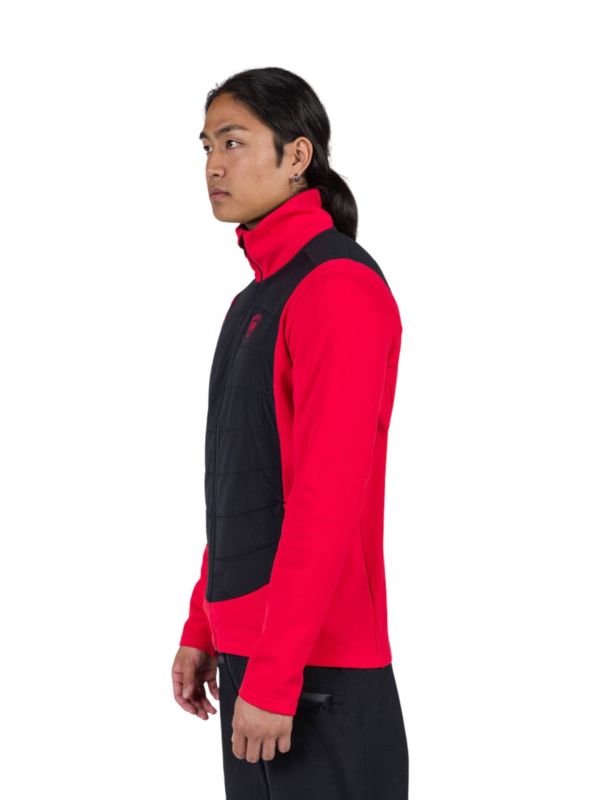 Bluza Rossignol męska Classique Hybrid Clim FZ czerwona