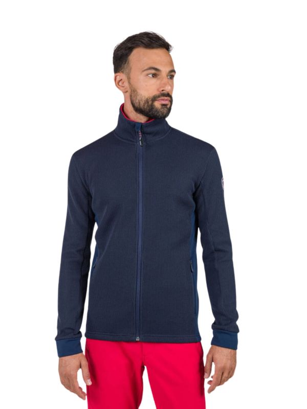 Bluza Rossignol męska Cieloalto Fleece FZ granatowa
