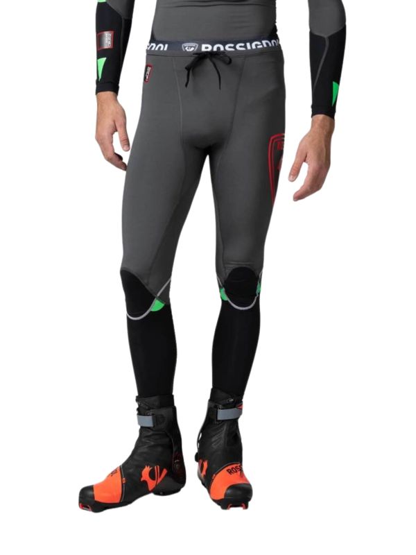 Legginsy Rossignol męskie Infini Compression Race Tights szare