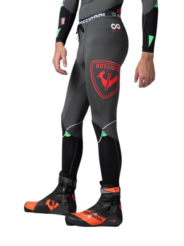 Legginsy Rossignol męskie Infini Compression Race Tights szare