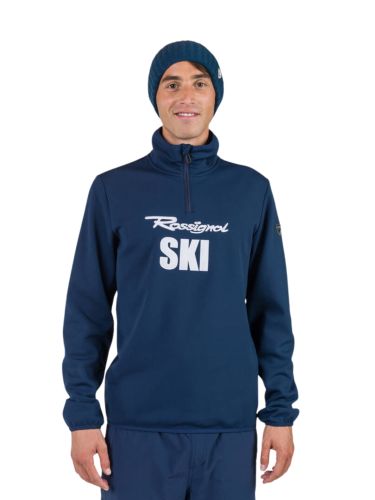 Bluza narciarska Rossignol męska Signature Ski HZ Fleece granatowa