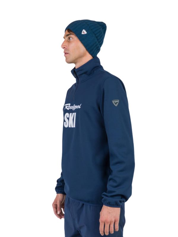 Bluza narciarska Rossignol męska Signature Ski HZ Fleece granatowa