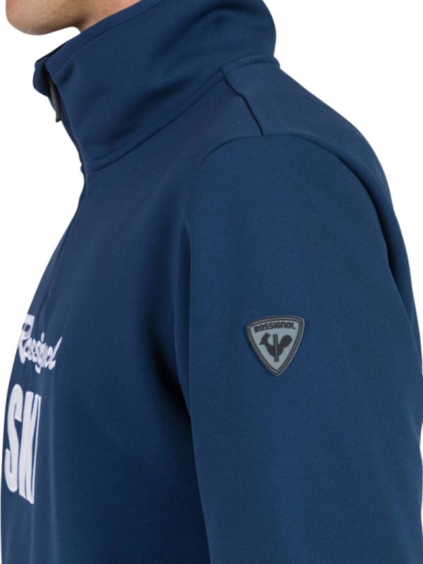 Bluza narciarska Rossignol męska Signature Ski HZ Fleece granatowa