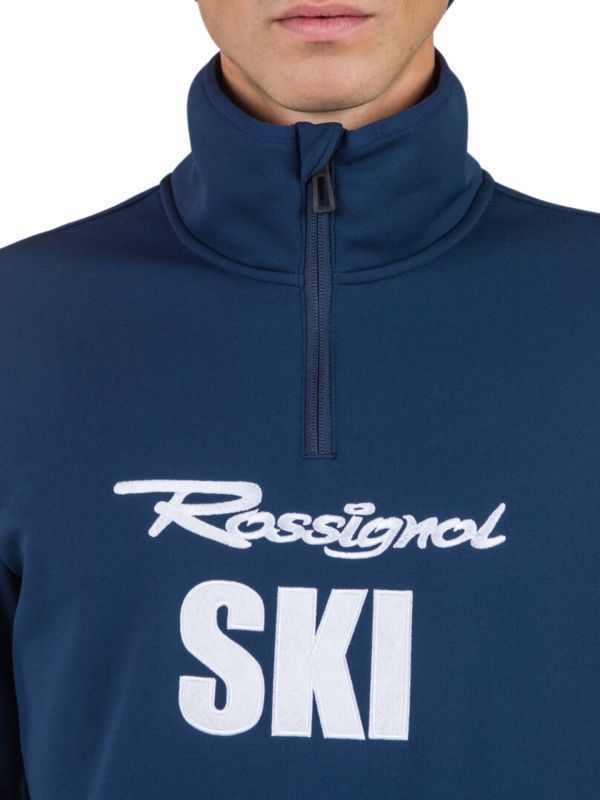 Bluza narciarska Rossignol męska Signature Ski HZ Fleece granatowa