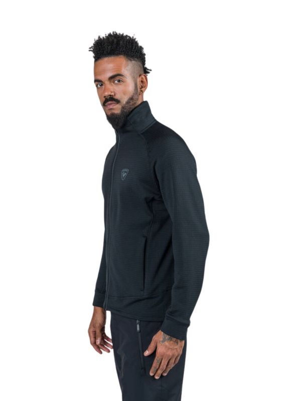 Bluza narciarska Rossignol męska Blackside Fleece FZ czarna