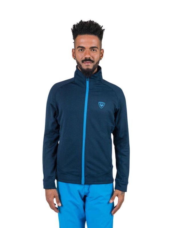 Bluza narciarska Rossignol męska Blackside Fleece FZ granatowa