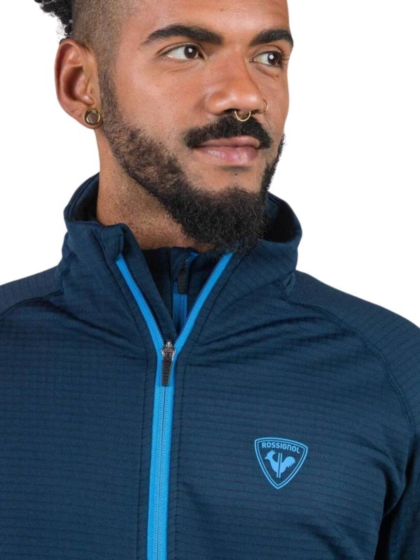 Bluza narciarska Rossignol męska Blackside Fleece FZ granatowa
