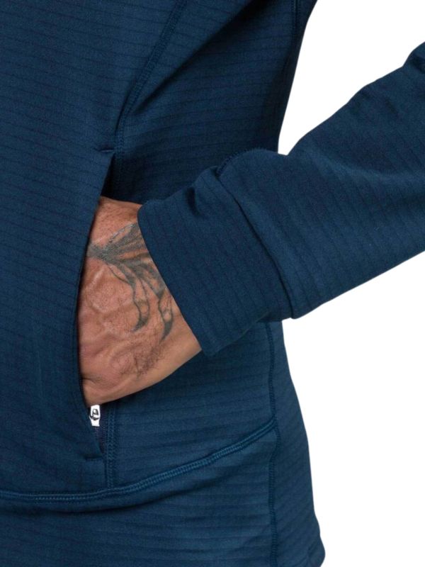 Bluza narciarska Rossignol męska Blackside Fleece FZ granatowa