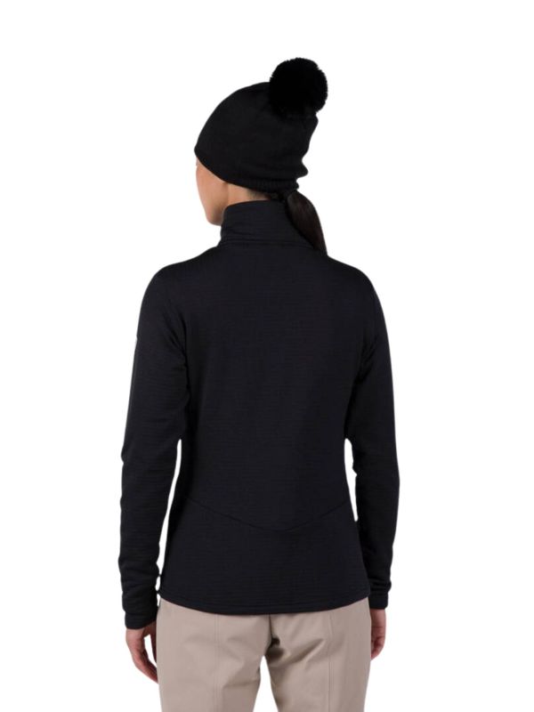 Bluza narciarska Rossignol W Blackside Fleece FZ czarna