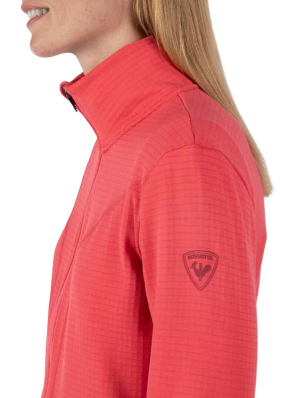 Bluza narciarska Rossignol W Blackside Fleece FZ różowa