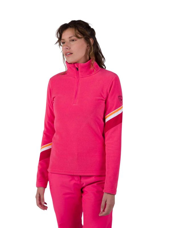 Bluza Rossignol damska W Strawpile Fleece HZ różowa