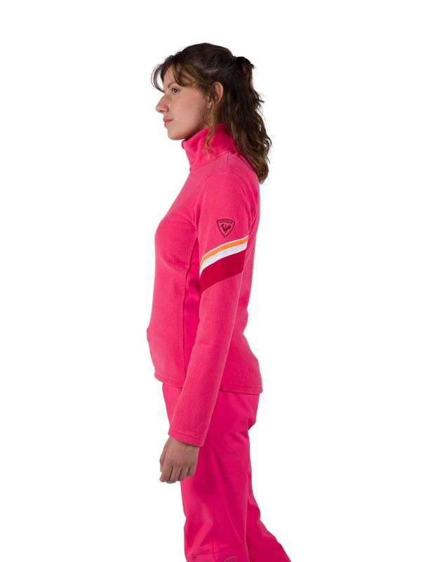 Bluza Rossignol damska W Strawpile Fleece HZ różowa