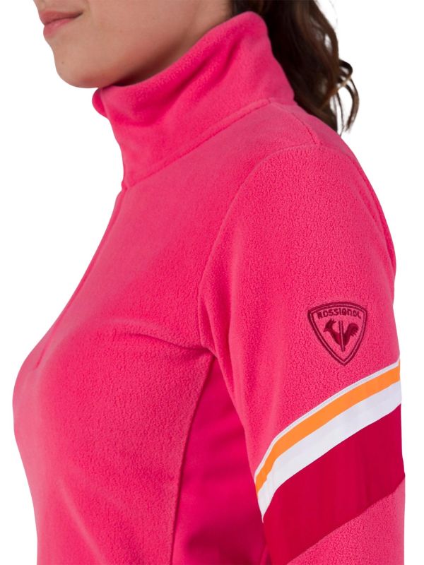 Bluza Rossignol damska W Strawpile Fleece HZ różowa