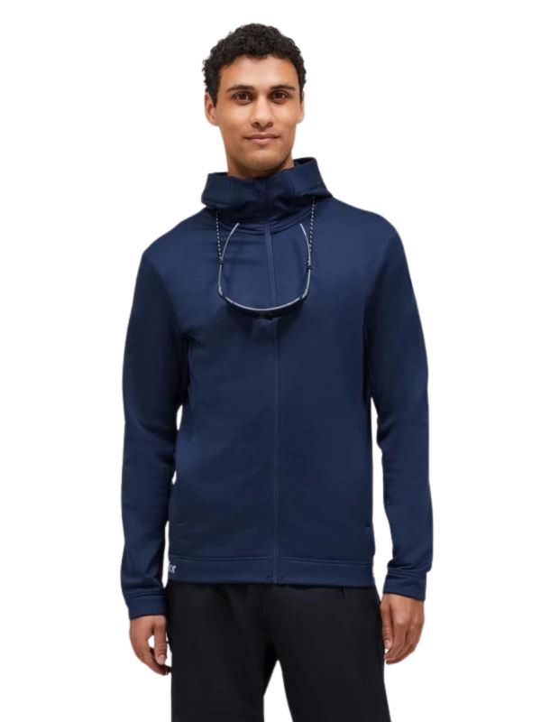 Bluza Peak Performance męska Rider Tech Zip Hood granatowa