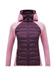 Kurtka Peak Performance damska Argon Hybrid Hood bordowy