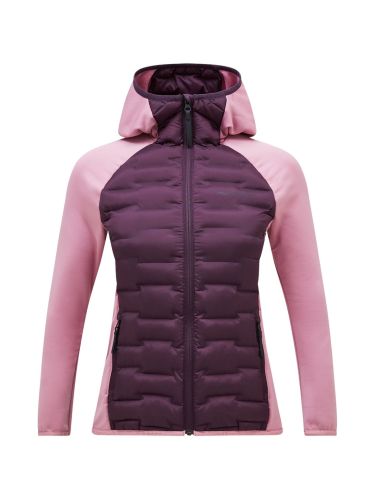 Kurtka Peak Performance damska Argon Hybrid Hood bordowy