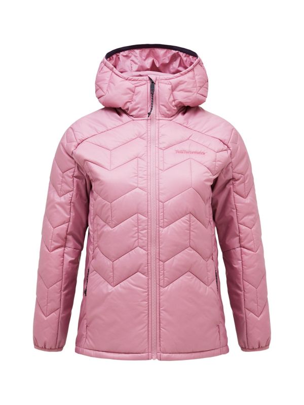 Kurtka Peak Performance damska Elevate Liner Hood różowa