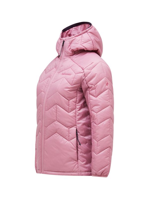 Kurtka Peak Performance damska Elevate Liner Hood różowa