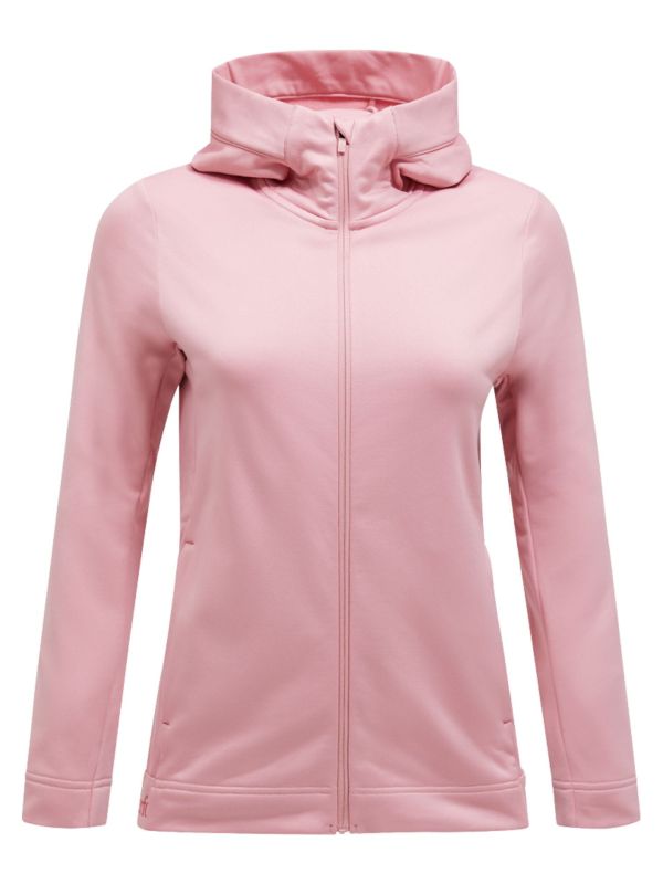 Bluza Peak Performance damska Rider Tech Zip Hood różowa