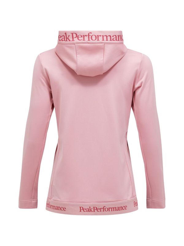 Bluza Peak Performance damska Rider Tech Zip Hood różowa