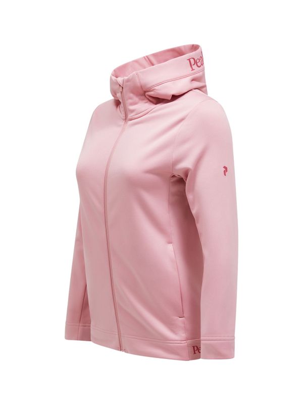Bluza Peak Performance damska Rider Tech Zip Hood różowa