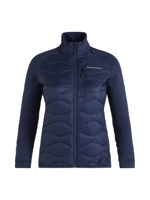 Kurtka Peak Performance damska Helium Down Hybrid granatowa