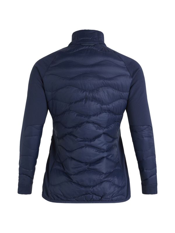 Kurtka Peak Performance damska Helium Down Hybrid granatowa