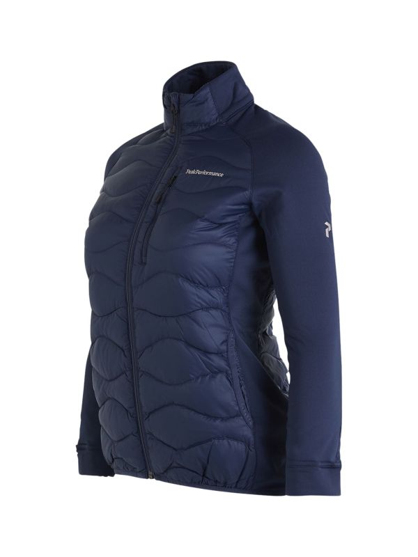 Kurtka Peak Performance damska Helium Down Hybrid granatowa