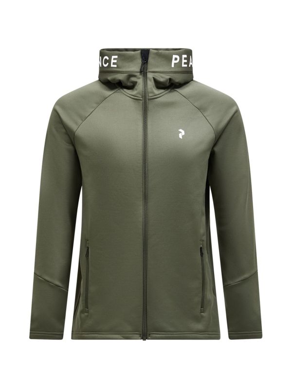 Bluza Peak Performance męska Rider Zip Hood zielona 24/25