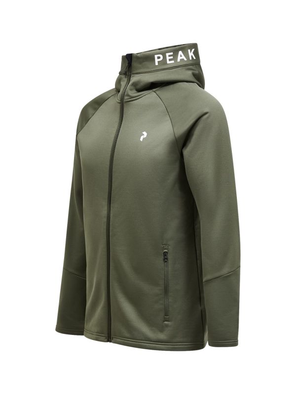 Bluza Peak Performance męska Rider Zip Hood zielona 24/25