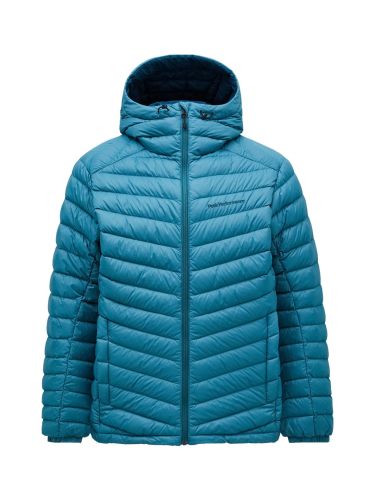 Kurtka Peak Performance męska Frost Down Hood turkusowy