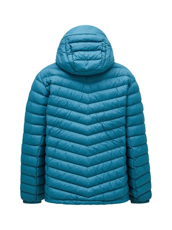 Kurtka Peak Performance męska Frost Down Hood turkusowy 24/25