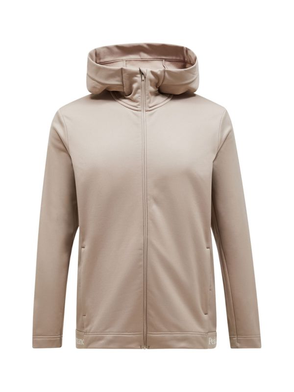 Bluza Peak Performance męska Rider Tech Zip Hood srebrnoczarna 24/25