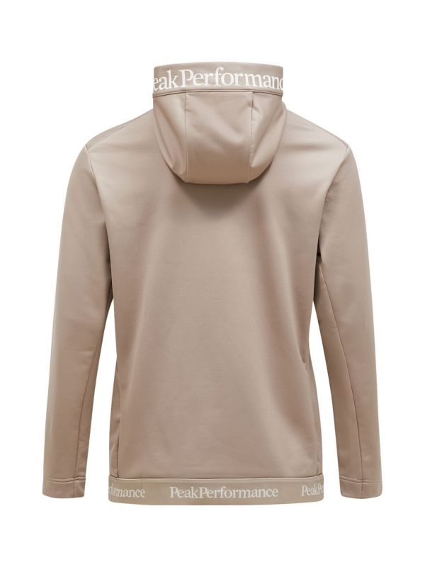 Bluza Peak Performance męska Rider Tech Zip Hood beżowa