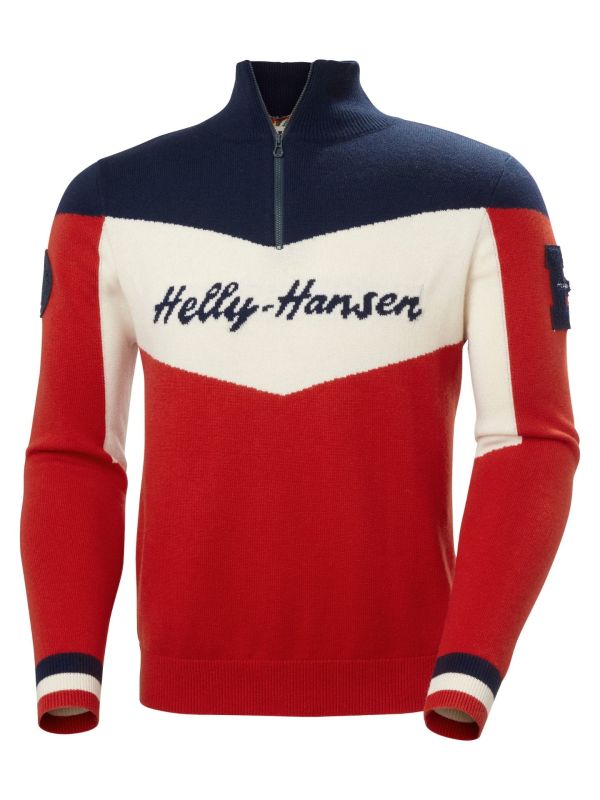 Sweter Helly Hansen Apres Knitted Sweater Czerwony