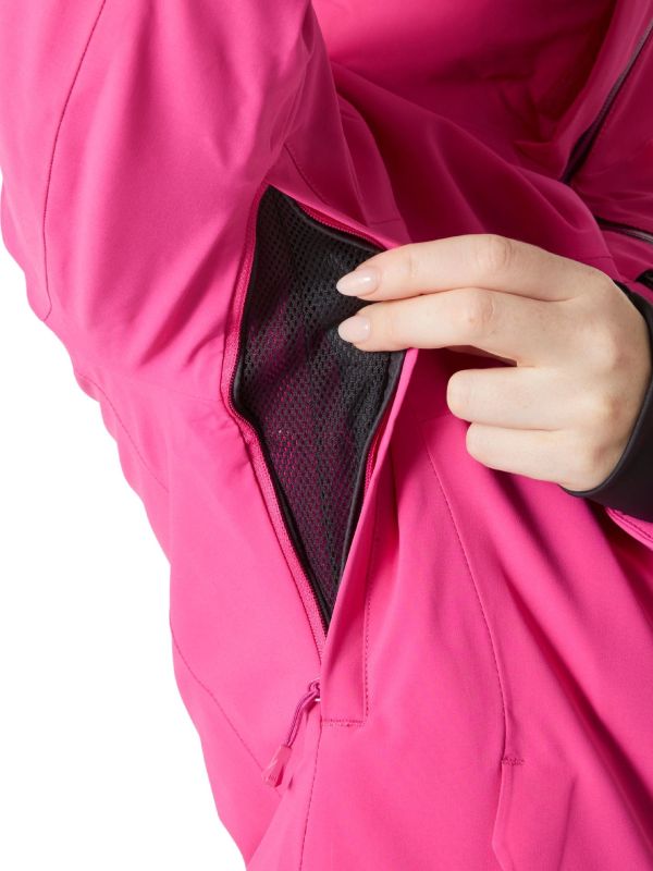 Kurtka narciarska damska Helly Hansen Alphelia Lifaloft dragon fruit