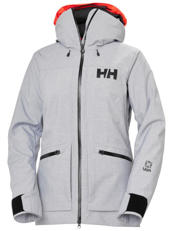 Kurtka narciarska damska Helly Hansen Powderqueen 3.0 grey melange