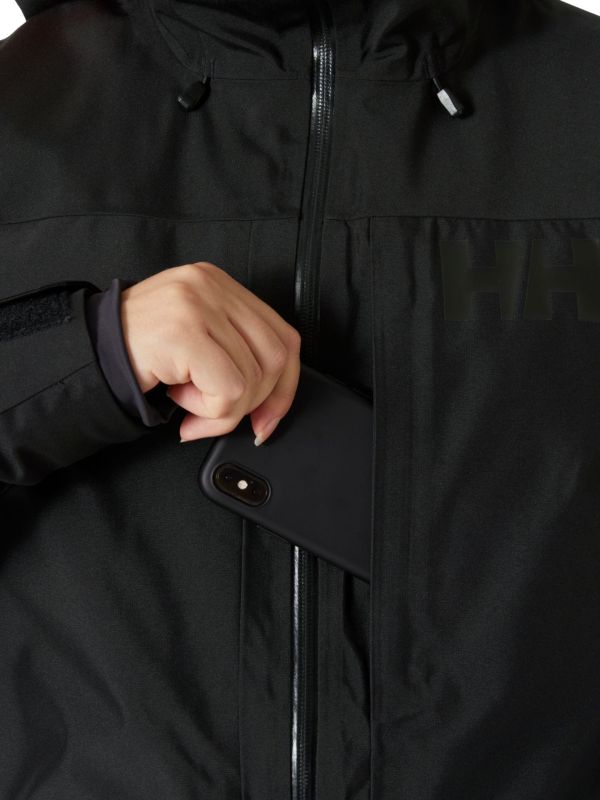 Kurtka Narciarska Helly Hansen W Powderqueen 3.0 Jacket Czarna