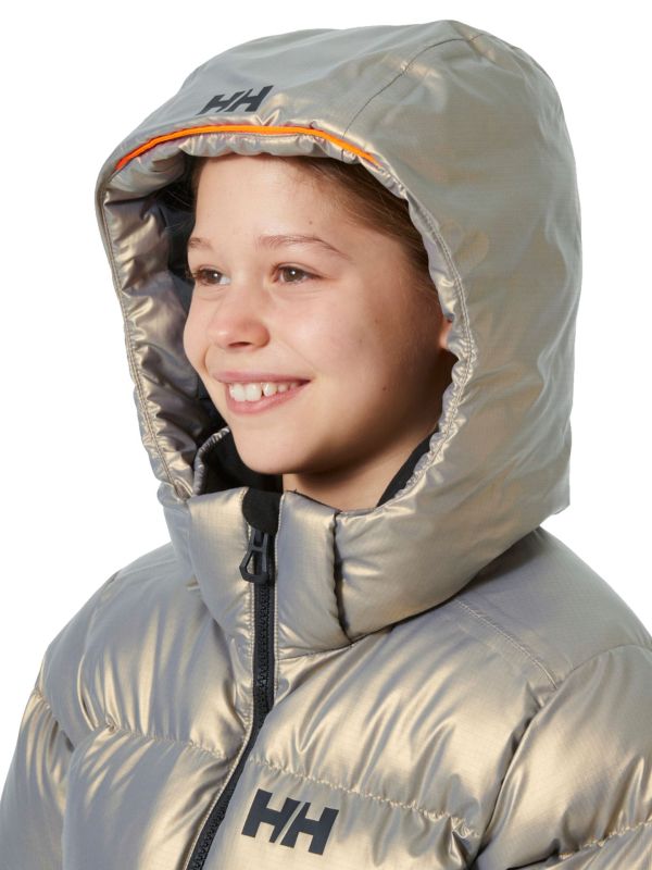 Kurtka Narciarska Helly Hansen Jr Nora Short Puffy Jacket Złota