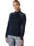 Koszulka Termoaktywna Helly Hansen W Lifa Merino Midw 1/2 Zip Granatowa