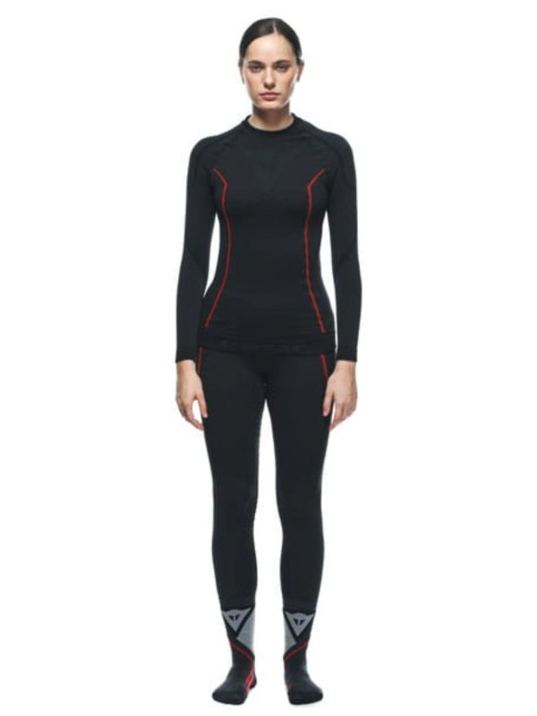 Koszulka Termoaktywna Dainese damska Thermo Ls Wmn czarno-czerwona