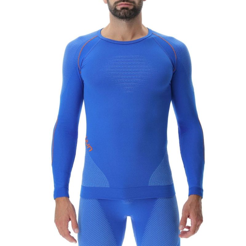 Koszulka Termoaktywna UYN Man Evolutyon UW Shirt Long Sl Niebieska.jpg