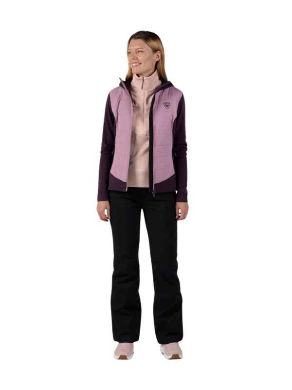 Bluza Rossignol W Blackside Fleece HZ różowa2.jpg