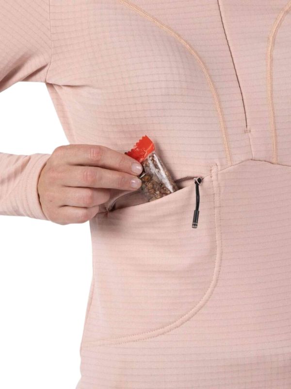 Bluza Rossignol W Blackside Fleece HZ różowa6.jpg