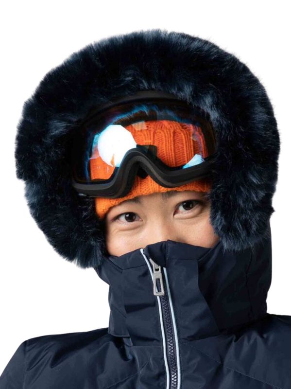 Kurtka Narciarska Rossignol damska W Staci pearly JKT granatowa 3.jpg