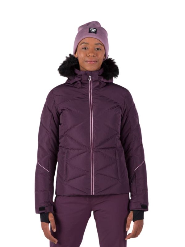 Kurtka Narciarska Rossignol damska W Staci pearly JKT fioletowa1.jpg